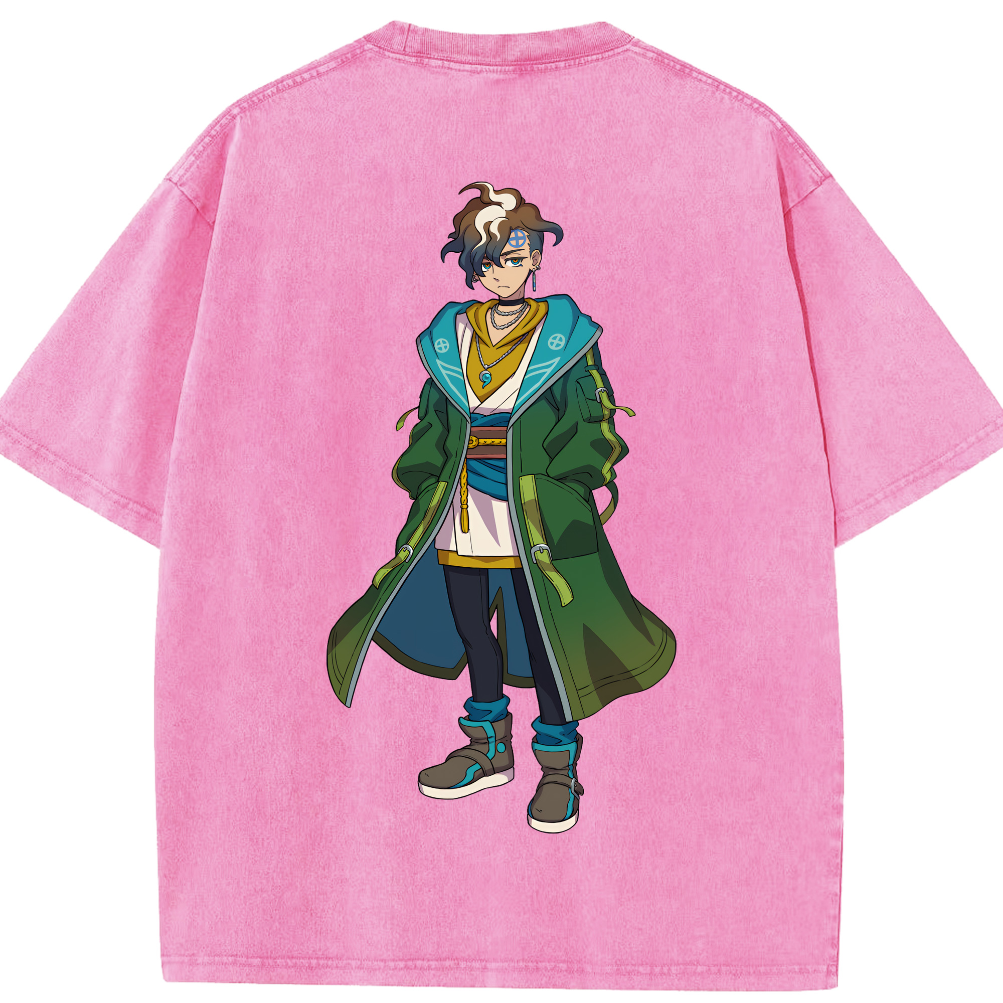 （画像用） 妖怪ウォッチ Yo-kai Watch 綿100% ヴィンテージ風 半袖Tシャツ（背面プリント）